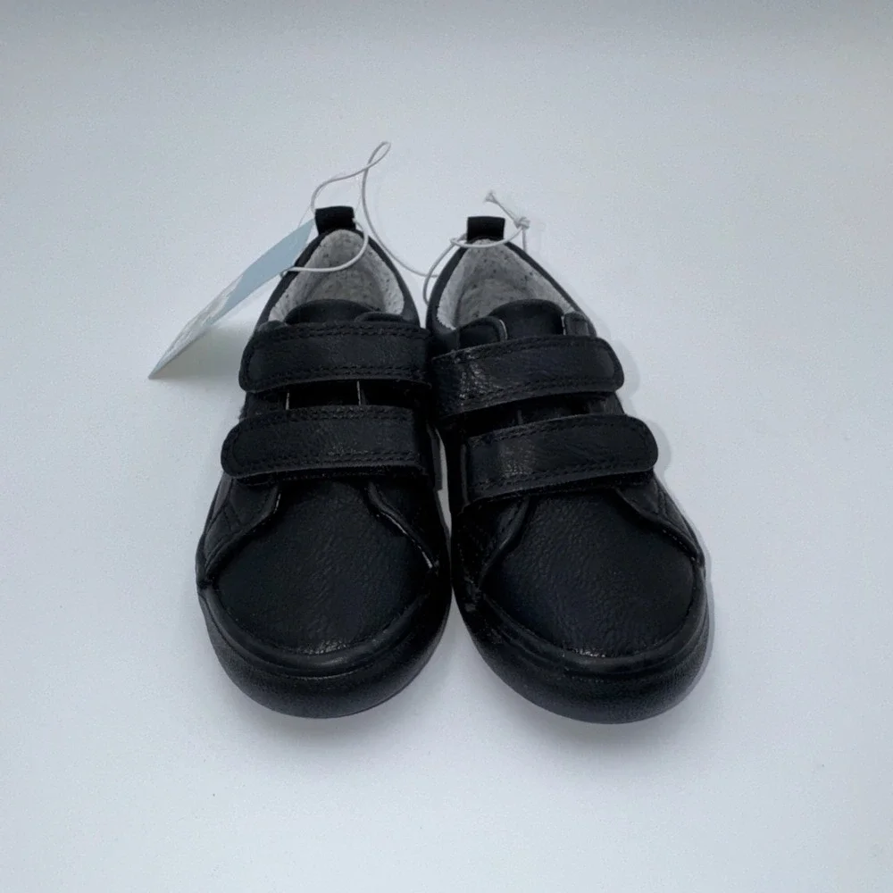 Cat & Jack Toddler Boys Dino Sneakers Black Size 11T Hook‎ Loop NWT